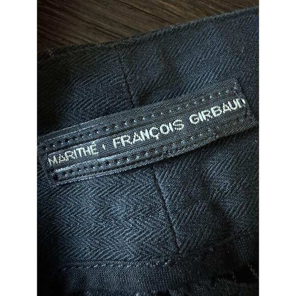 Marithe Francois Girbaud Pants Womens 29 Avant garde Pinstripe Wool Blend Italy - Picture 6 of 16